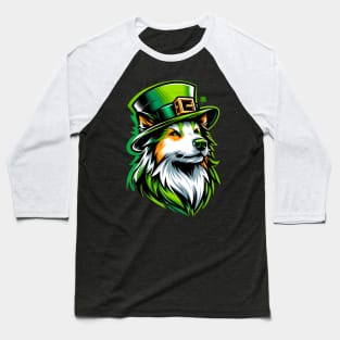 Kai Ken Dog in Saint Patrick's Day Splendor Baseball T-Shirt